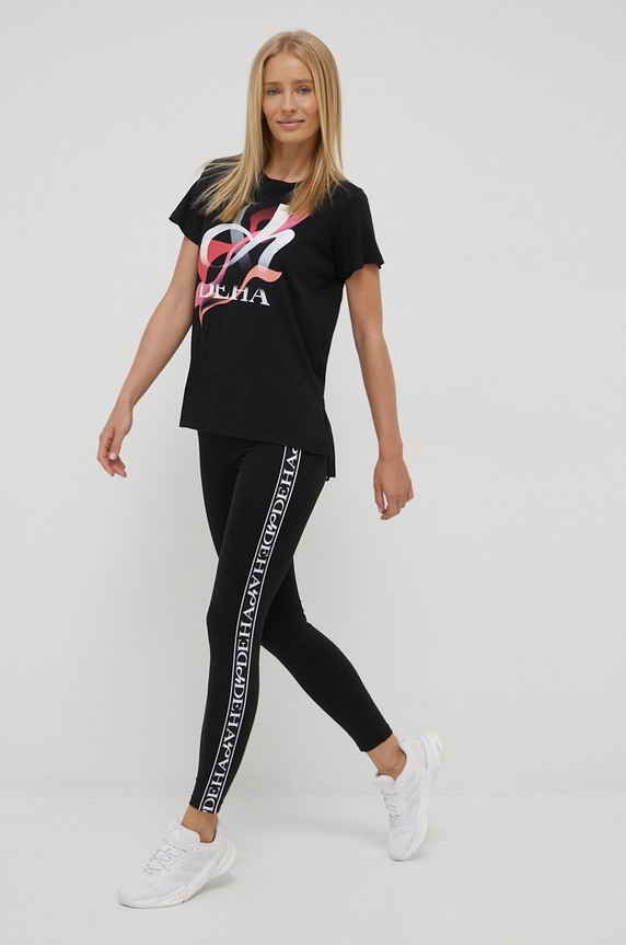 Deha legginsy B64408.10009 czarny SS22