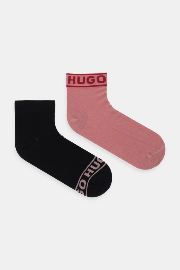 HUGO ponožky 2P SH LOGO CC W dlhé ponožky červená 50469291