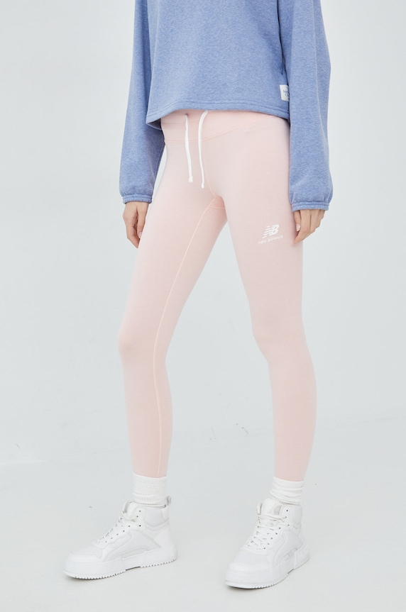 New Balance legginsy WP21556PIE z elastanem różowy WP21556PIE