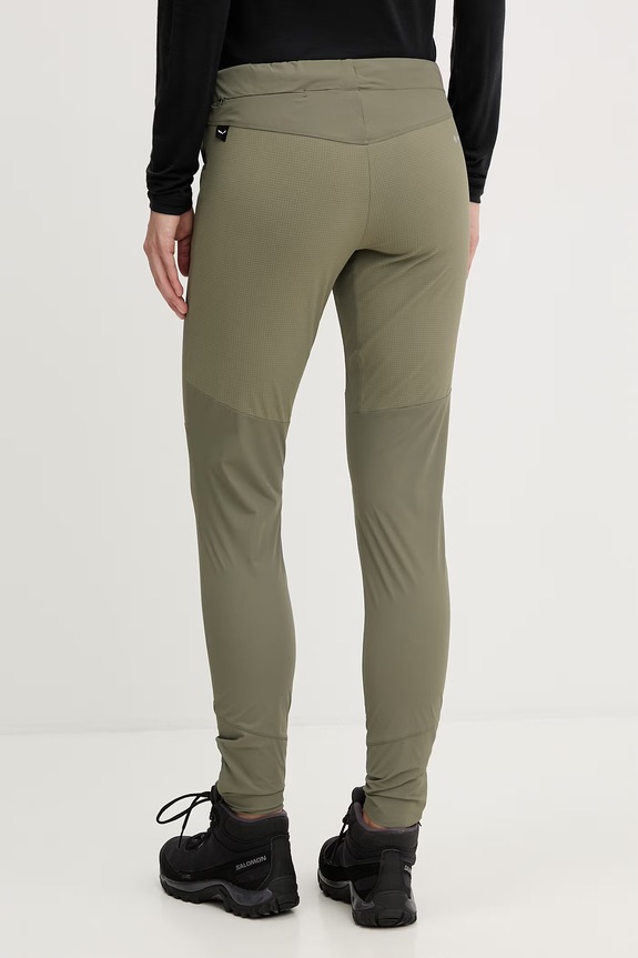 Odzież Salewa legginsy damskie AGNER DST 00.0000027379 zielony