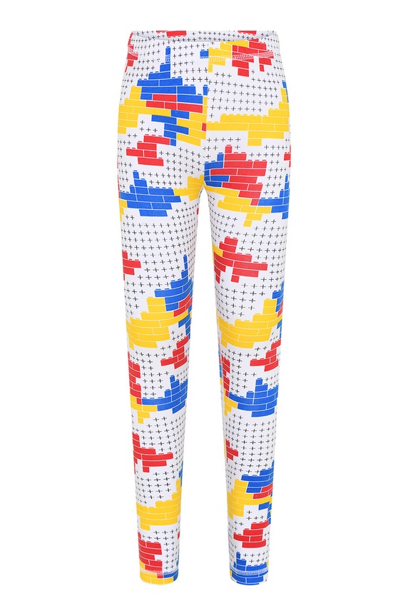 Lego legginsy dziecięce wzorzyste niebieski 11010399