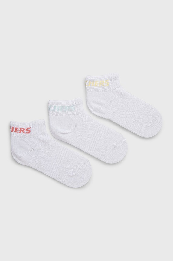 Skechers skarpetki dziecięce (3-pack) skarpetki krótkie biały SK42022