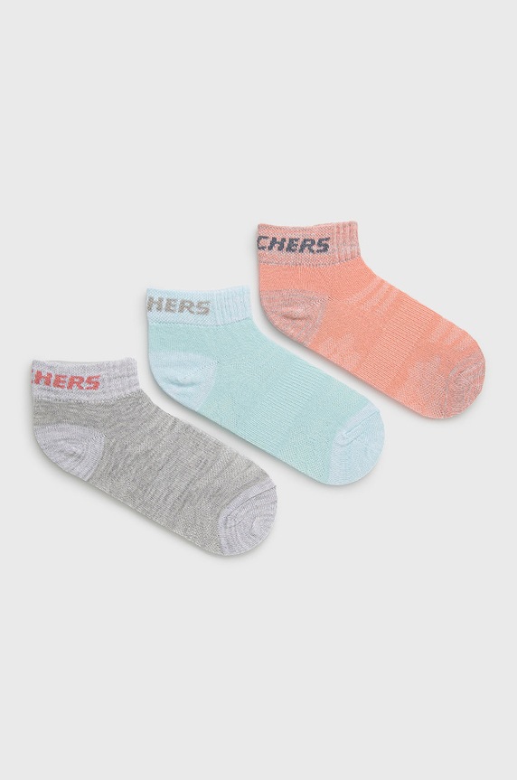 Skechers skarpetki dziecięce (3-pack) skarpetki krótkie multicolor SK42022