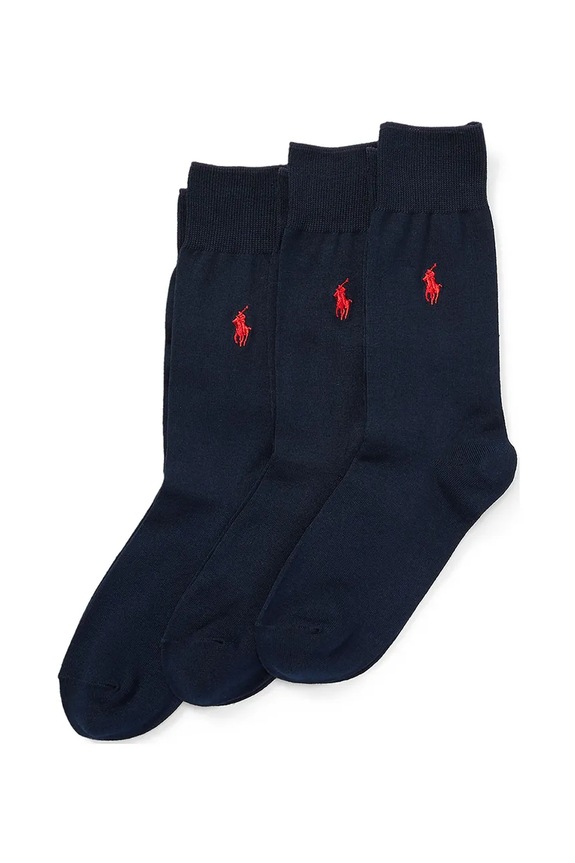 Polo Ralph Lauren κάλτσες ανδρικές 3-pack σκούρο μπλε 449653635
