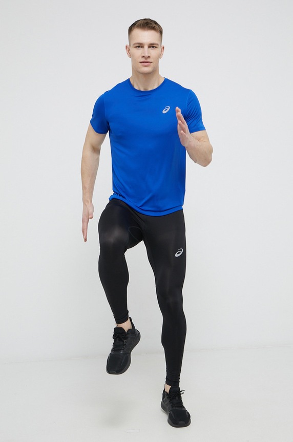 Asics legginsy do biegania z elastanem czarny 2011C345.001