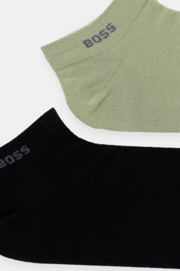 BOSS skarpety męskie bawełniane 2-pack 50469849 zielony AA00