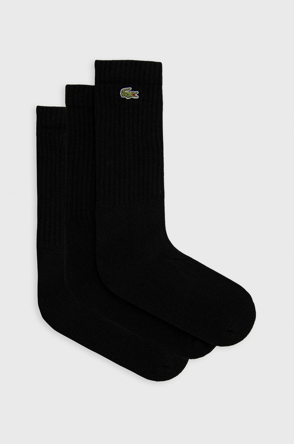 Ponožky Lacoste dlouhé ponožky černá RA4182