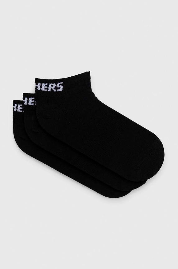 Skechers skarpetki (3-pack) skarpetki krótkie czarny SK43022