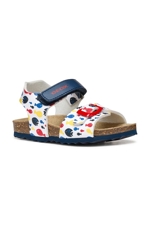 Geox sandali per bambini finta pelle fiore bianco B922QA.00004.24.27