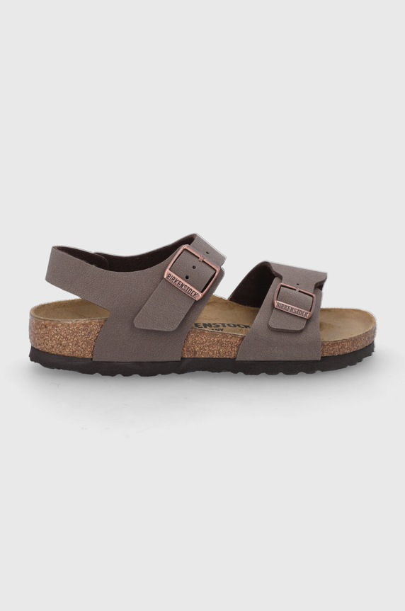 Birkenstock sandały New York imitacja skóry licowej brązowy 87783.36.39