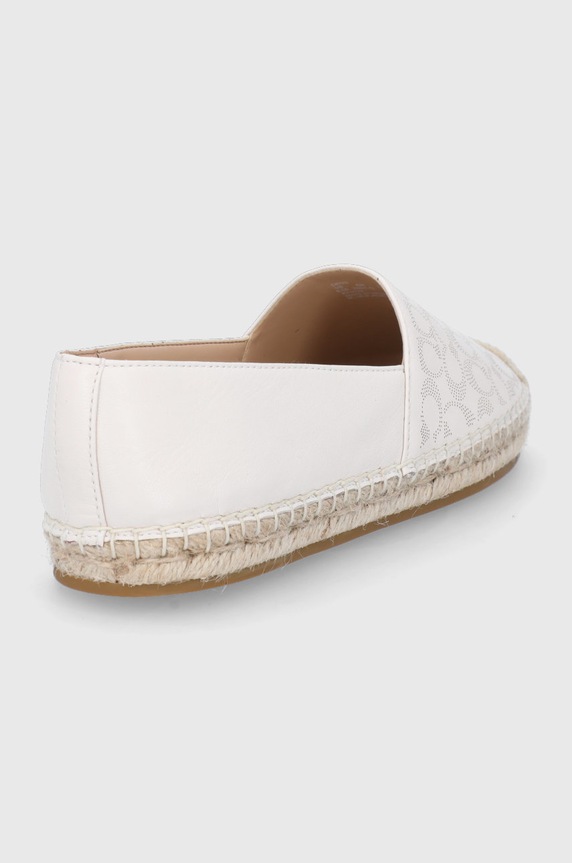 Obuwie Coach espadryle skórzane Carley C6763.CHK beżowy