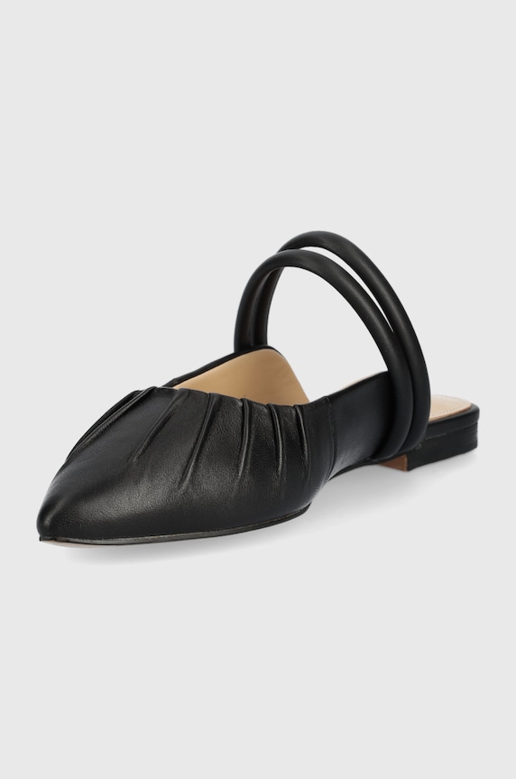 Obuwie Guess klapki skórzane VIVIANAS FL6VVS.LEA06.BLACK czarny