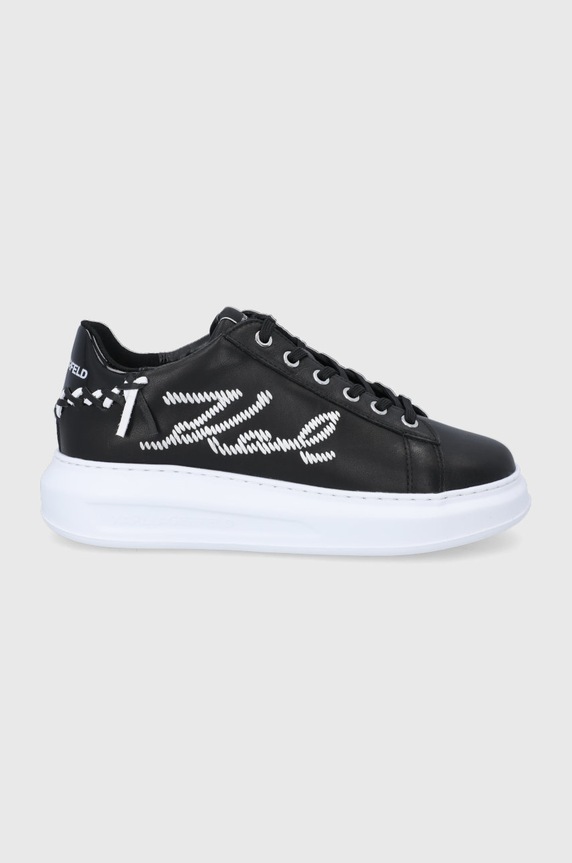Karl Lagerfeld Buty skórzane KAPRI KL62572.000 platforma czarny KL62572.000
