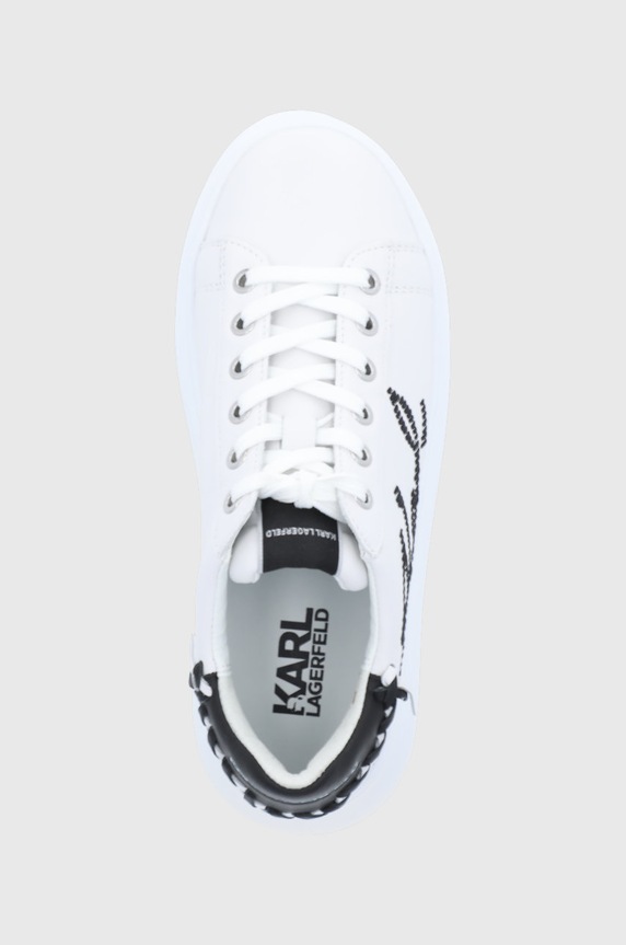 Karl Lagerfeld buty skórzane KAPRI KL62572.010 biały KL62572.010