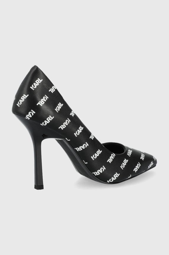 Karl Lagerfeld szpilki skórzane SARABANDE KL30914A.001 KL30914A.001 czarny SS22