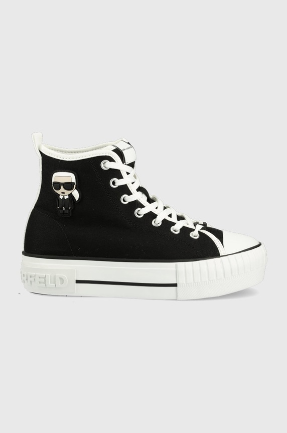 Karl Lagerfeld trampki KAMPUS MAX płaska czarny KL60450.900