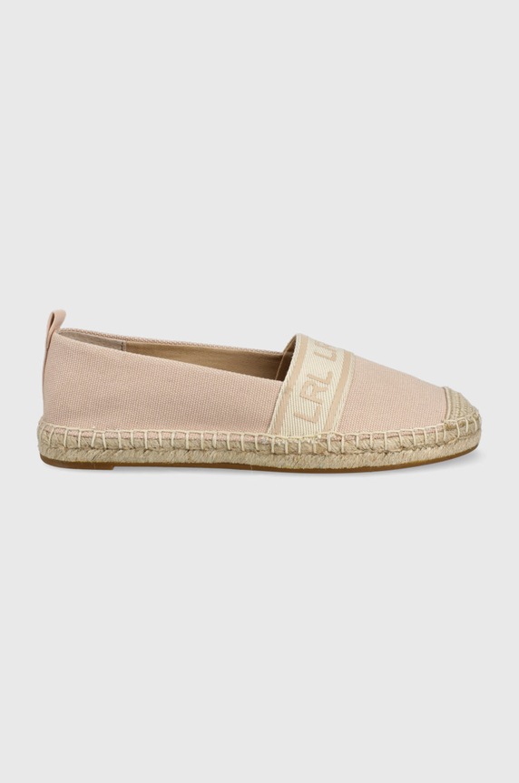 Lauren Ralph Lauren espadryle CAYLEE 802824652006.650 płaski różowy 802824652006.650