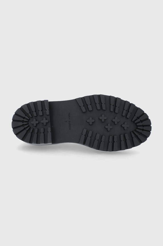 Tory Burch Mokasyny skórzane Jessa Lug Sole 87254.191 beżowy