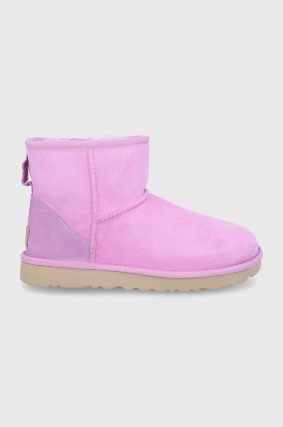 Semišové snehule UGG zateplené ružová 1016222.WDF