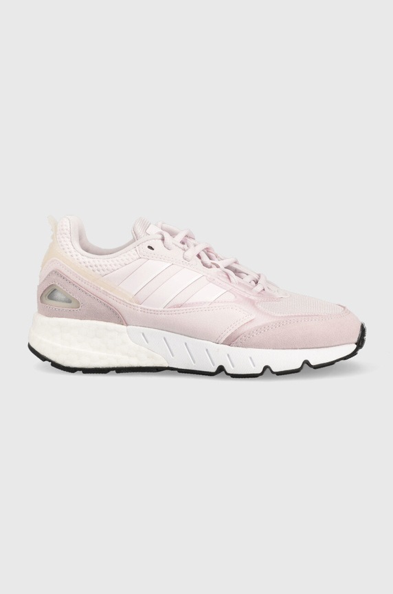 Tenisice adidas Originals Zx 1k Boost brušena koža roza GV8029