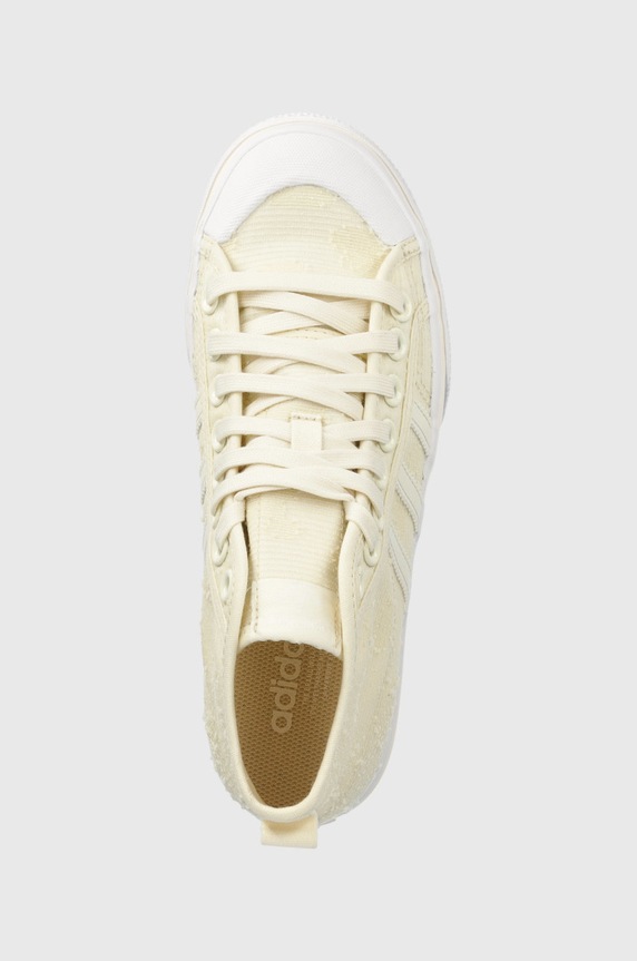 adidas Originals trampki Nizza Platform beżowy GX8356