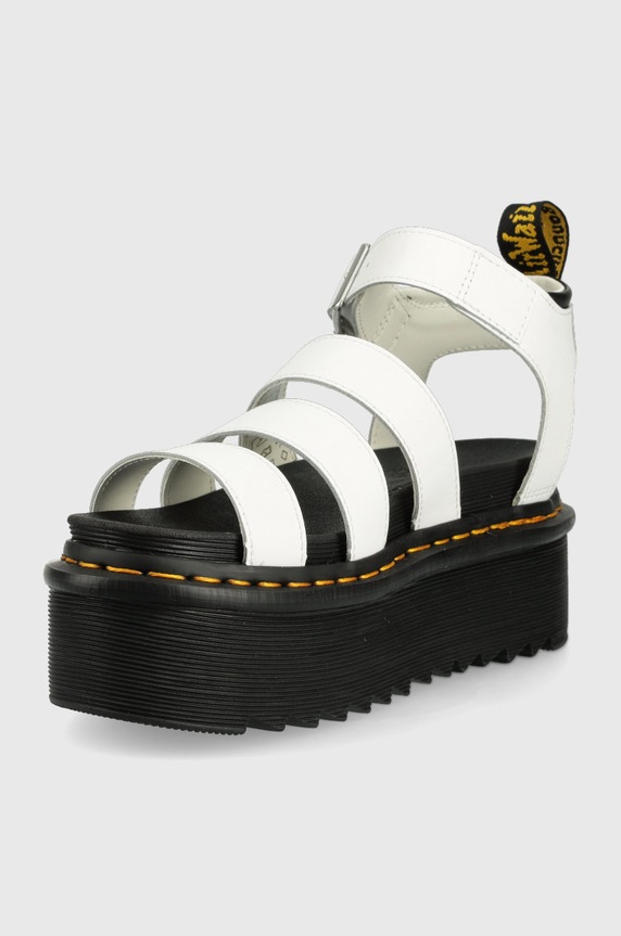Obuwie Dr. Martens sandały skórzane Blaire Quad DM27296100 biały