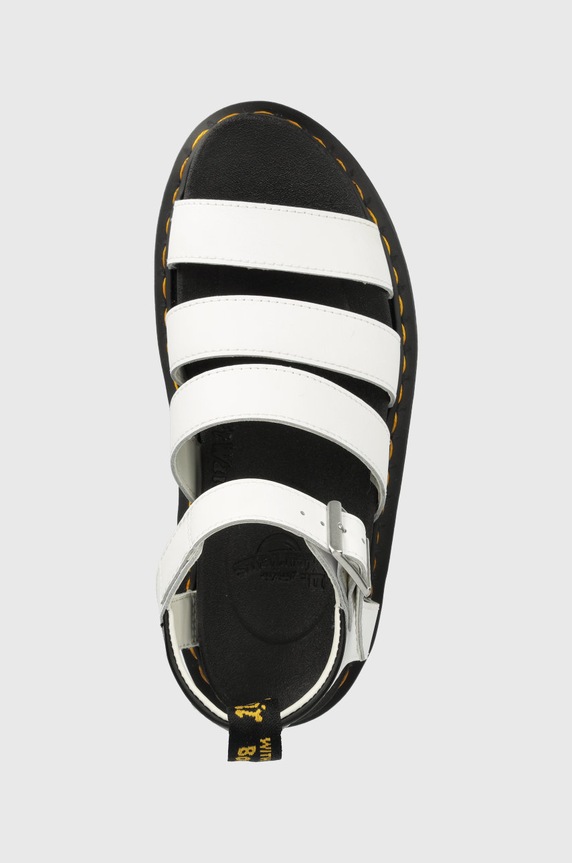 Dr. Martens sandały skórzane Blaire Quad biały DM27296100