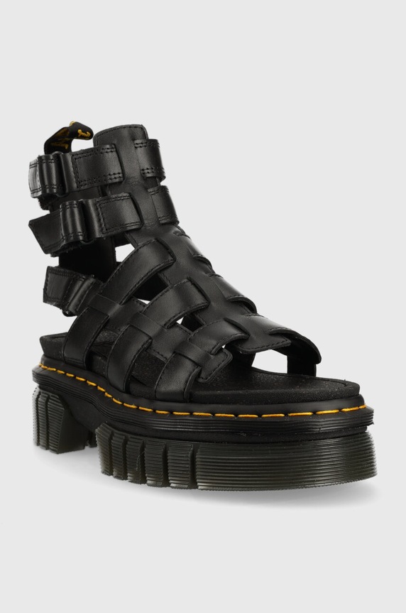 Dr. Martens sandały skórzane Ricki Gladiator DM27402001 czarny SS23