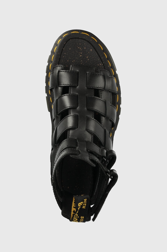 Dr. Martens sandały skórzane Ricki Gladiator czarny DM27402001