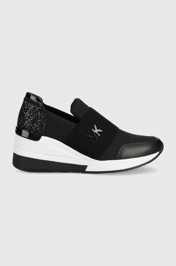 Tenisky MICHAEL Michael Kors Felix Trainer imitácia kože čierna 43S7FXFS1D.001