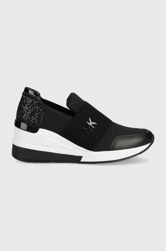 Tenisky MICHAEL Michael Kors Felix Trainer imitácia kože čierna 43S7FXFS1D.001