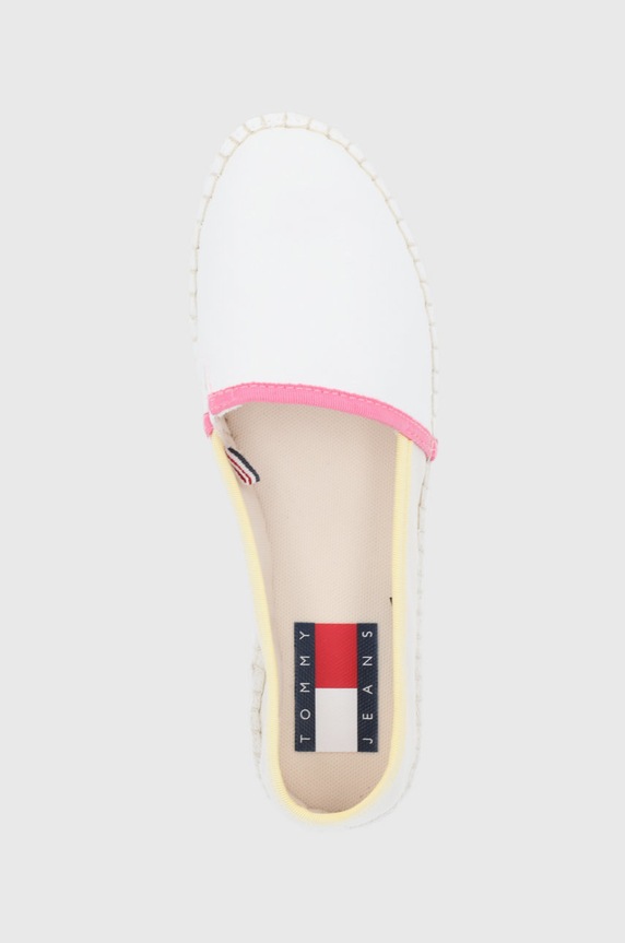 Tommy Jeans espadryle EN0EN01832.AA8.FLATFOR biały EN0EN01832.AA8.FLATFOR