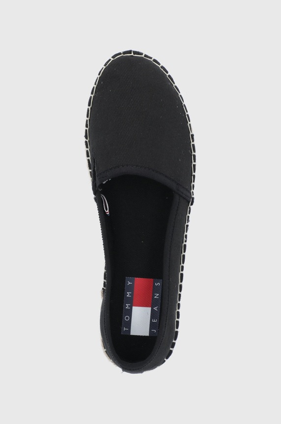 Tommy Jeans espadryle EN0EN01832.BDS.FLATFOR czarny EN0EN01832.BDS.FLATFOR