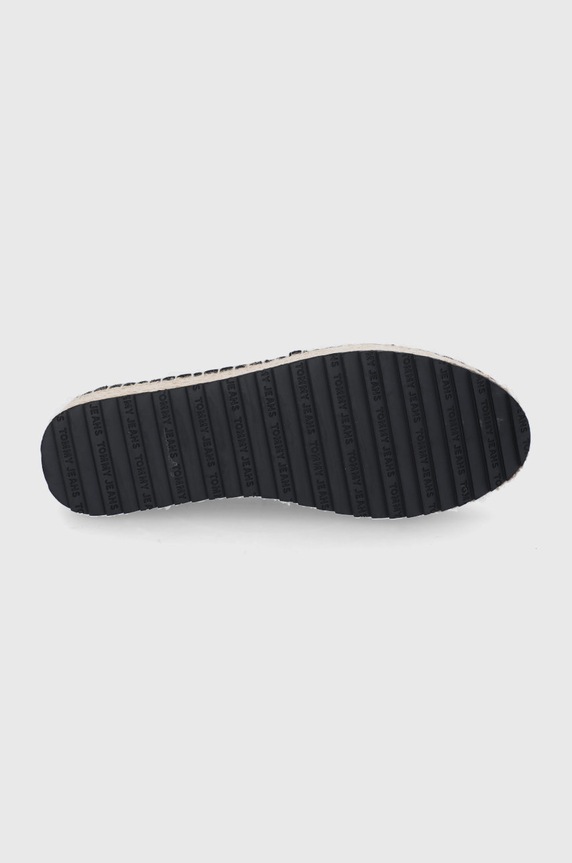 Tommy Jeans espadryle EN0EN01832.BDS.FLATFOR EN0EN01832.BDS.FLATFOR czarny
