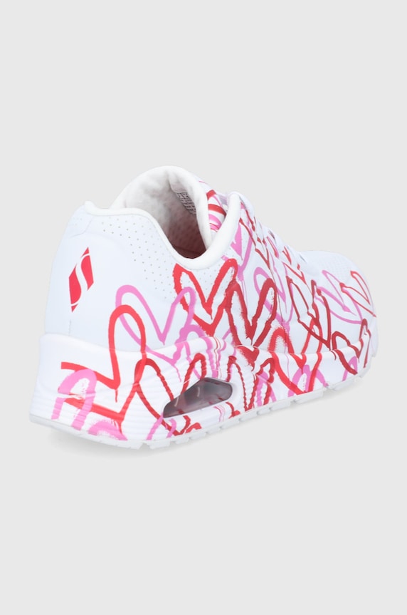 Încălțăminte Skechers sneakers SKECHERS X JGOLDCROWN 155507.PPYY alb