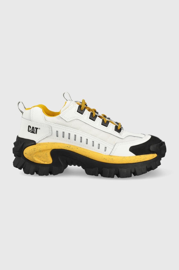 CAT Footwear sneakersy skórzane INTRUDER platforma biały P723902.D
