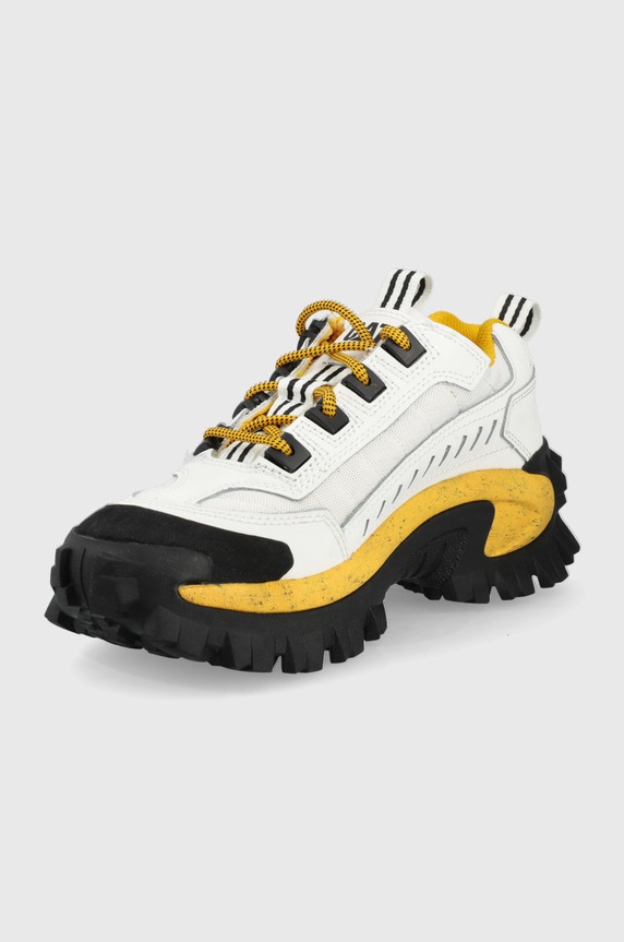 Obuwie CAT Footwear sneakersy skórzane INTRUDER P723902.D biały