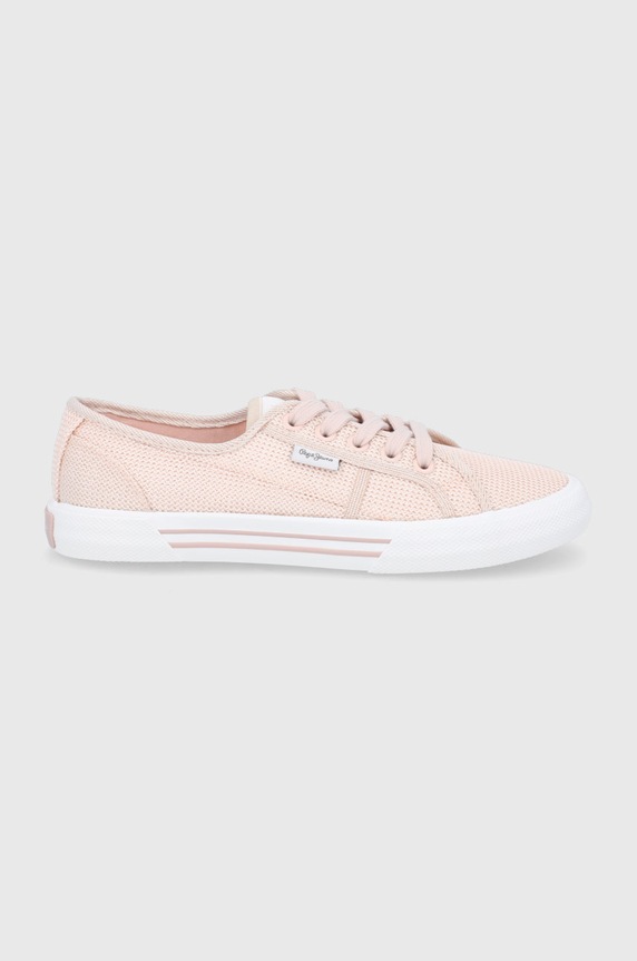 Pepe Jeans sportcipő Brady W Shine lapos rózsaszín PLS31290.303