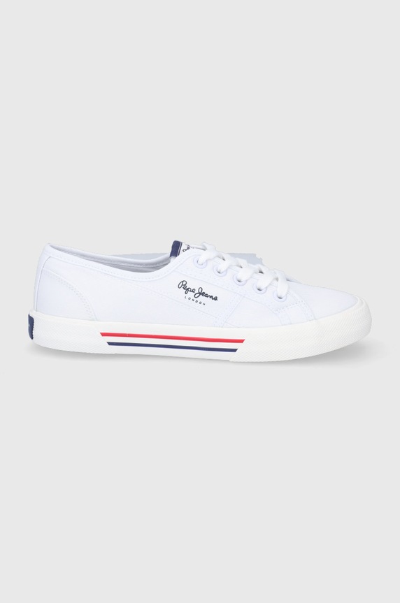 Pepe Jeans tenisówki brady w basic Planet friendly biały PLS31287.800