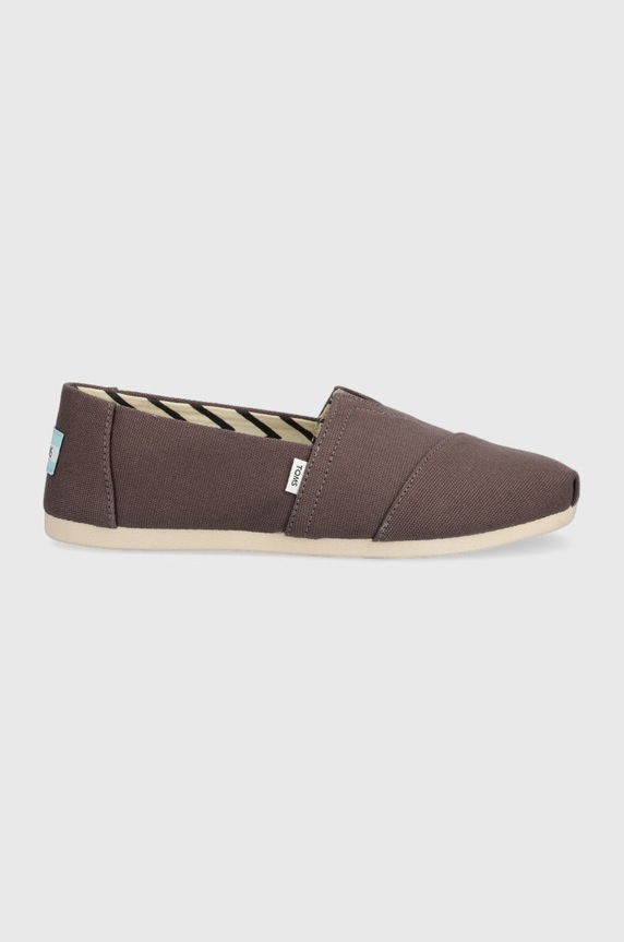 Toms espadrile Alpargata textil gri 10017749