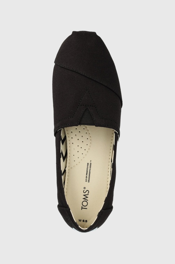 Toms espadrile Alpargata negru 10017716