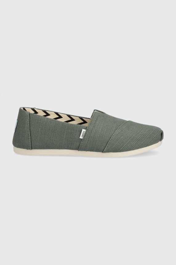 Toms espadrile Alpargata textil verde 10017719