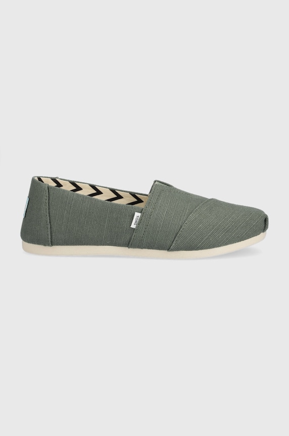Toms espadrile Alpargata textil verde 10017719