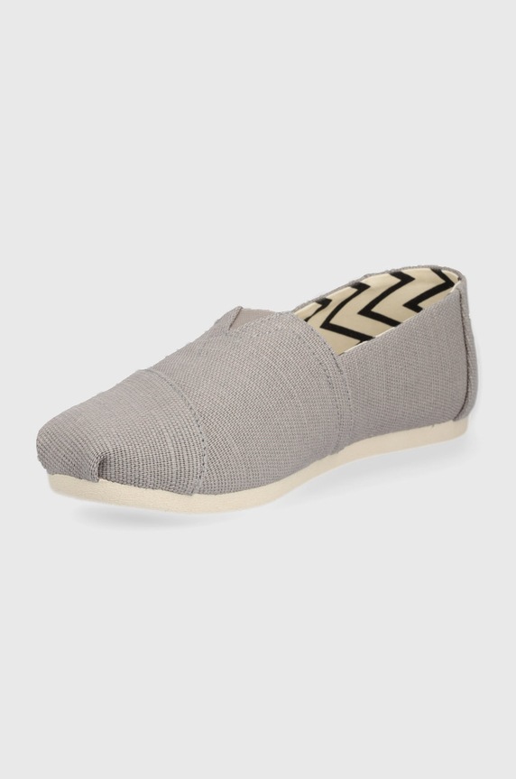 Obuwie Toms espadryle Alpargata 10017741 szary