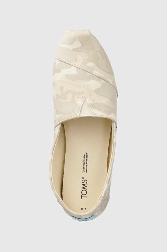 Toms espadrilles Alpargata bézs 10017810