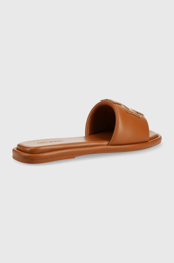 Kožené šľapky Tory Burch 79985.202 hnedá AW22