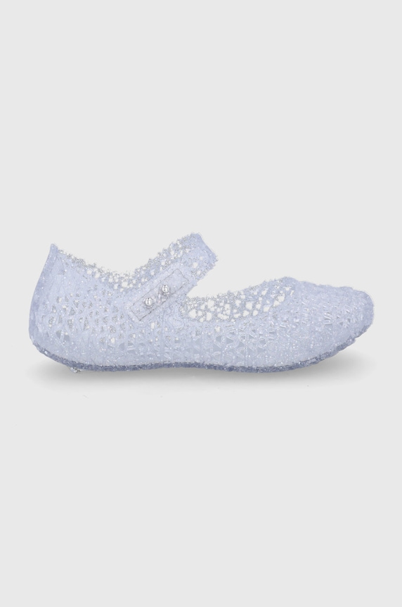 Melissa baleriny dziecięce Papel Planet friendly srebrny M.32995.53890