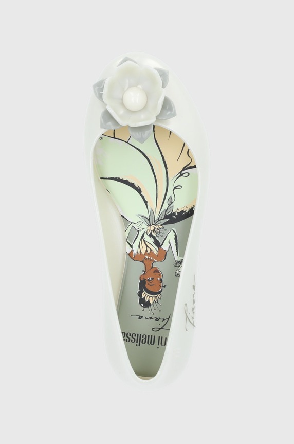 Melissa - Παιδικές μπαλαρίνες Sweet Love x Disney Planet friendly λευκό M.33448.54121