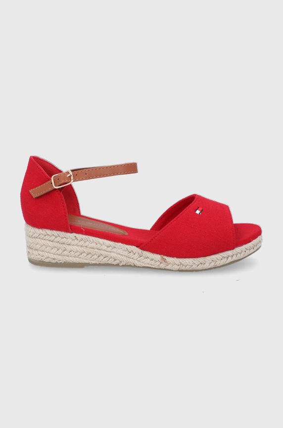 Dětské sandály Tommy Hilfiger imitace kůže červená T3A7.32185.35.40