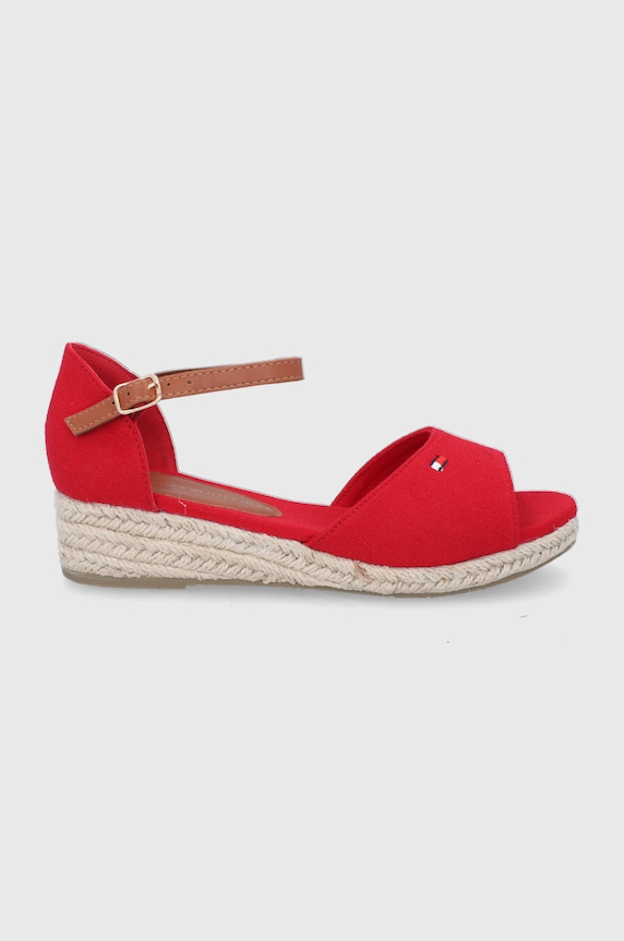 Dětské sandály Tommy Hilfiger imitace kůže červená T3A7.32185.35.40